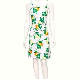 🍋 NWT - ANN TAYLOR FACTORY | Lemon Square Neck Summer Sheath Dress | Size 16